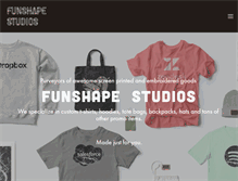 Tablet Screenshot of funshapestudios.com